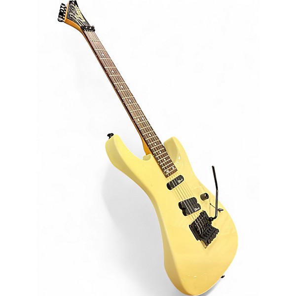 Used 1980s Charvel Fusion Special Cream Solid Body Electric Guitar