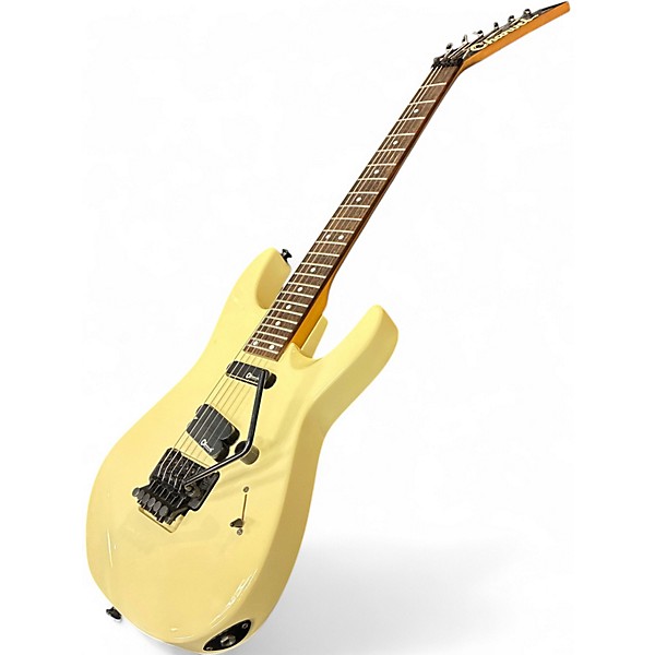 Used 1980s Charvel Fusion Special Cream Solid Body Electric Guitar