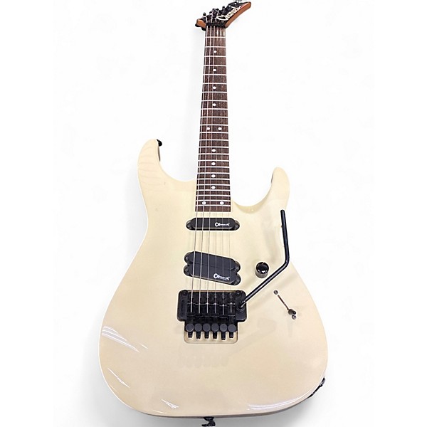 Used 1980s Charvel Fusion Special Cream Solid Body Electric Guitar