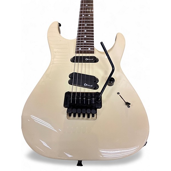 Used 1980s Charvel Fusion Special Cream Solid Body Electric Guitar