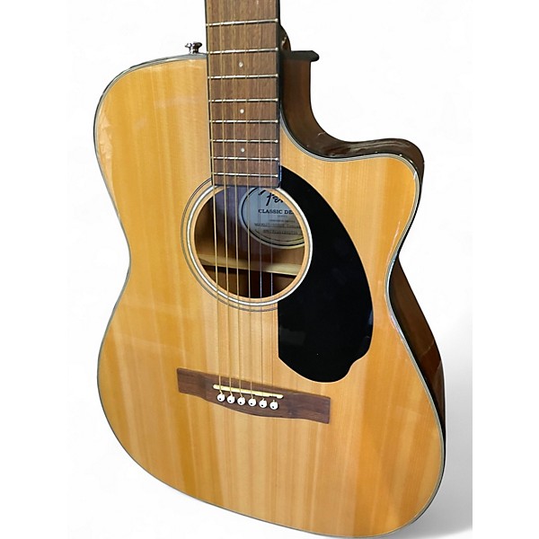 Used Fender CC60SCE Natural Acoustic Electric Guitar