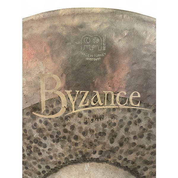 Used MEINL 20in BYZANCE DUAL CRASH RIDE Cymbal