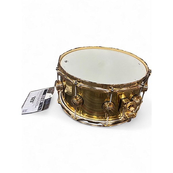 Used DW 14in Collector's Series Polished Brass Snare BRASS Drum