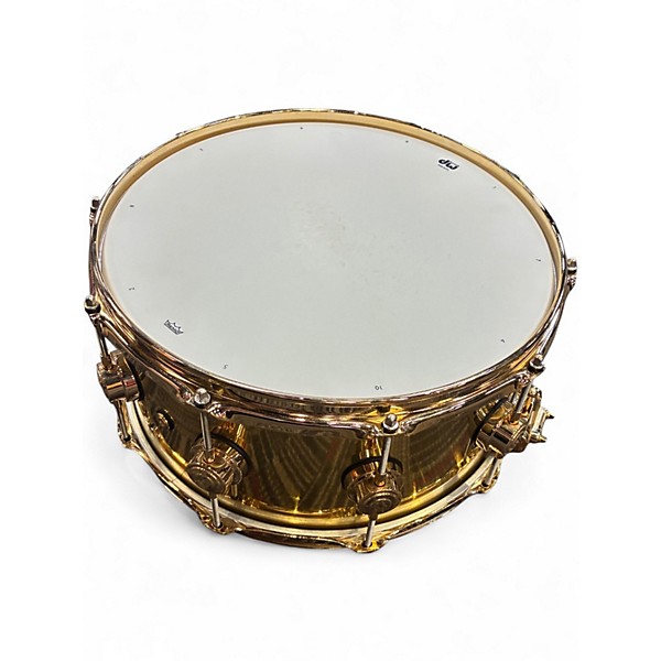 Used DW 14in Collector's Series Polished Brass Snare BRASS Drum