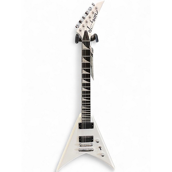 Used Jackson PRO SERIES KING V KVTMG Snow White Solid Body Electric Guitar