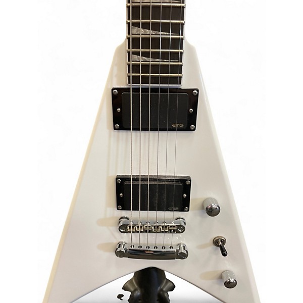 Used Jackson PRO SERIES KING V KVTMG Snow White Solid Body Electric Guitar
