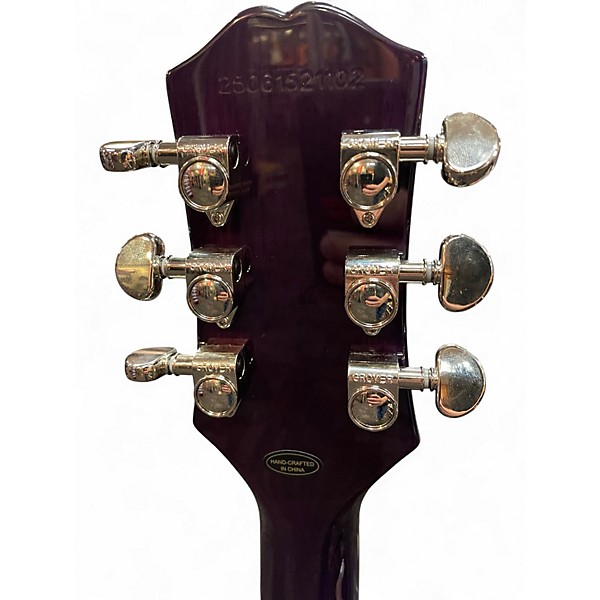 Used Epiphone Les Paul Custom Widow Purple Burst Solid Body Electric Guitar