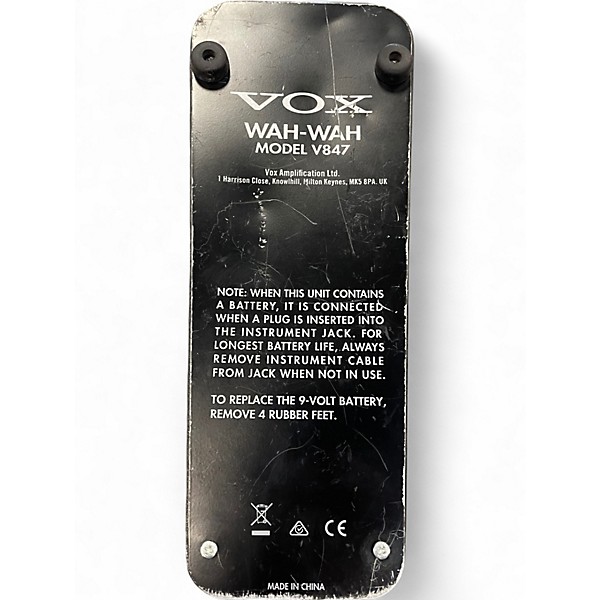 Used VOX V847 Reissue Wah Effect Pedal