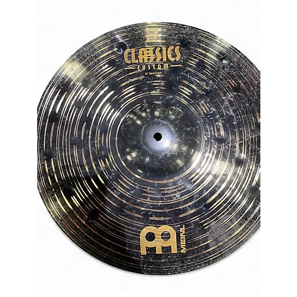 Used MEINL 16in custom dark crash Cymbal