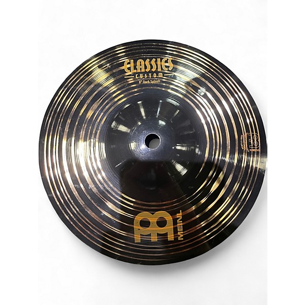 Used MEINL 8in classics custom dark splash Cymbal