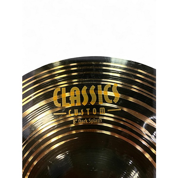 Used MEINL 8in classics custom dark splash Cymbal