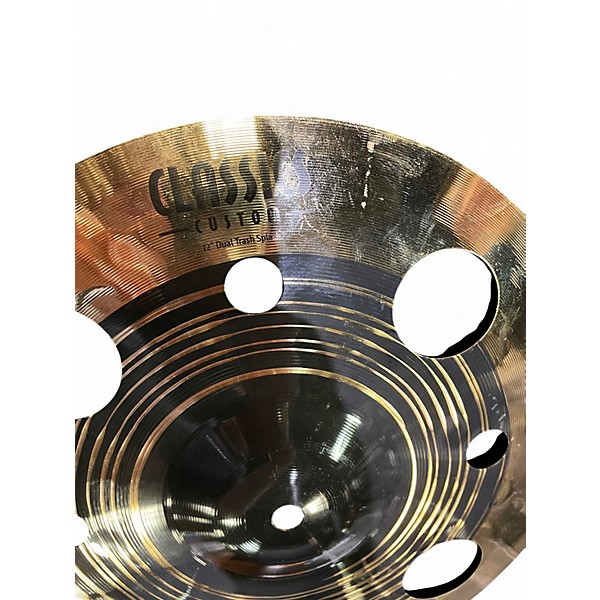 Used MEINL 12in classics custom dual trash splash Cymbal