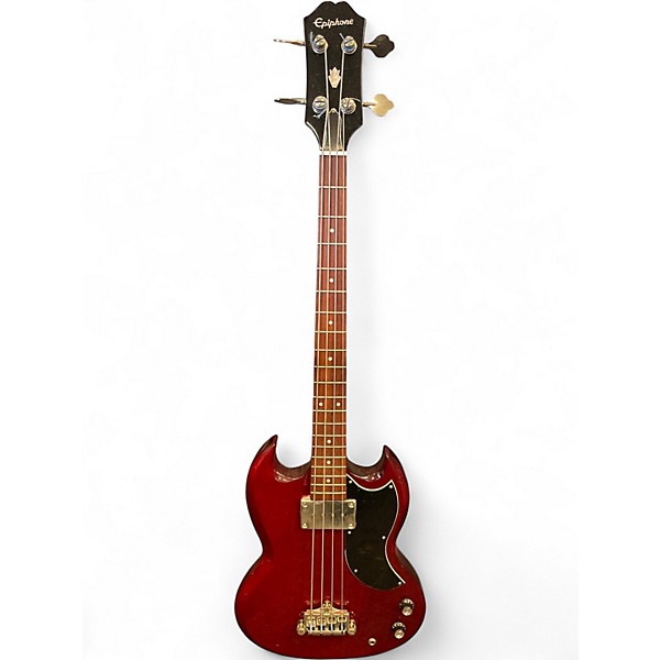 Used Epiphone EB0 Cherry Electric Bass Guitar
