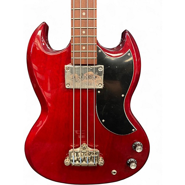 Used Epiphone EB0 Cherry Electric Bass Guitar