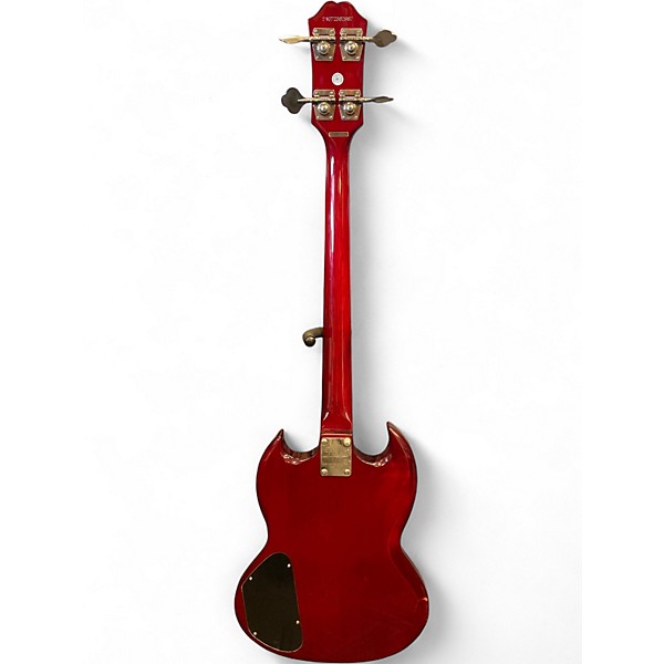 Used Epiphone EB0 Cherry Electric Bass Guitar