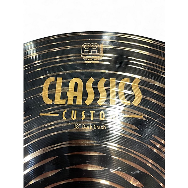 Used MEINL 18in Classic Custom Dark Crash Cymbal
