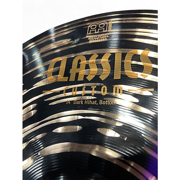 Used MEINL 14in Classic Custom Dark Hihats Cymbal