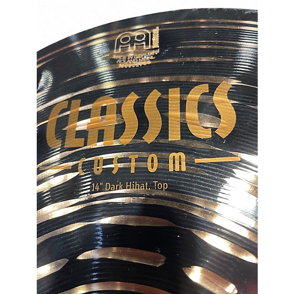 Used MEINL 14in Classic Custom Dark Hihats Cymbal