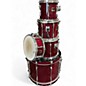Used Yamaha 5 Piece Stage Custom Red Drum Kit thumbnail