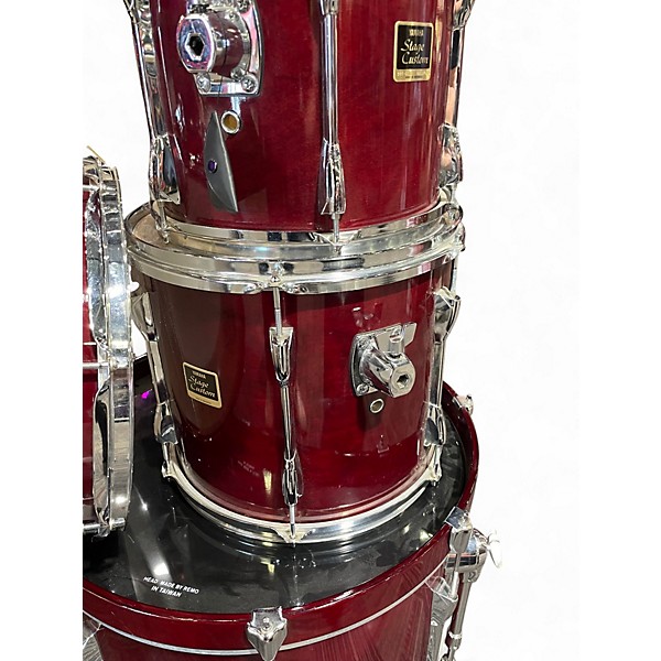 Used Yamaha 5 Piece Stage Custom Red Drum Kit