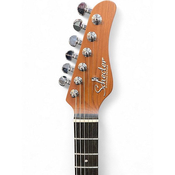 Used Schecter Guitar Research Diamond Series DOUBLE CUT White Solid Body Electric Guitar