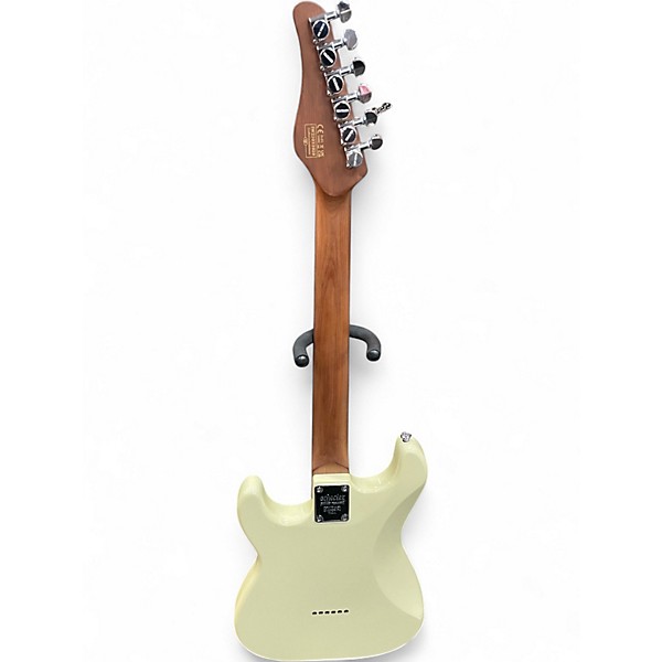 Used Schecter Guitar Research Diamond Series DOUBLE CUT White Solid Body Electric Guitar