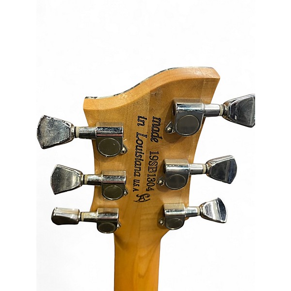 Used Idell Custom Burl Natural Solid Body Electric Guitar