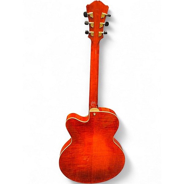 Used Eastman AR580CE Orange Hollow Body Electric Guitar