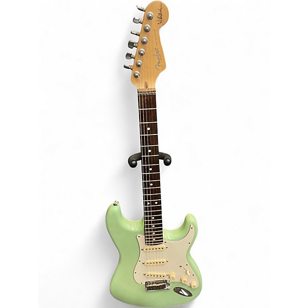 Used Fender Artist Series Jeff Beck Stratocaster Surf Green Solid Body Electric Guitar