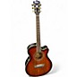 Used Washburn ES55G-A-U Brown Sunburst Acoustic Electric Guitar thumbnail