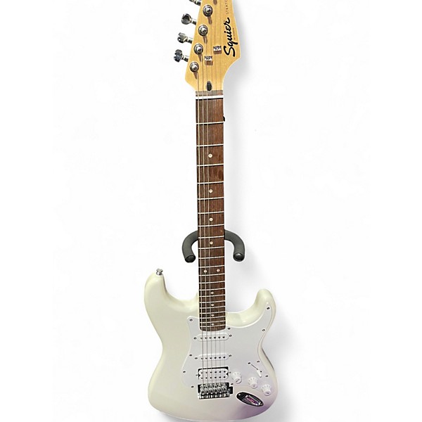 Used Squier Bullet Stratocaster White Solid Body Electric Guitar