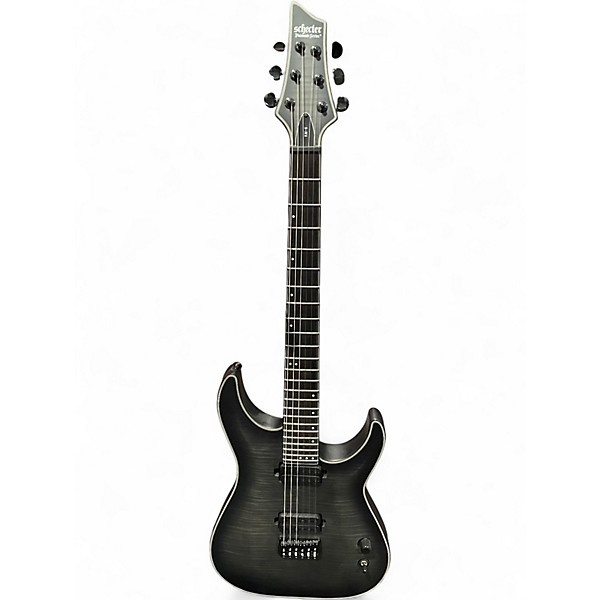 Used Schecter Guitar Research KM-6 Grey Solid Body Electric Guitar
