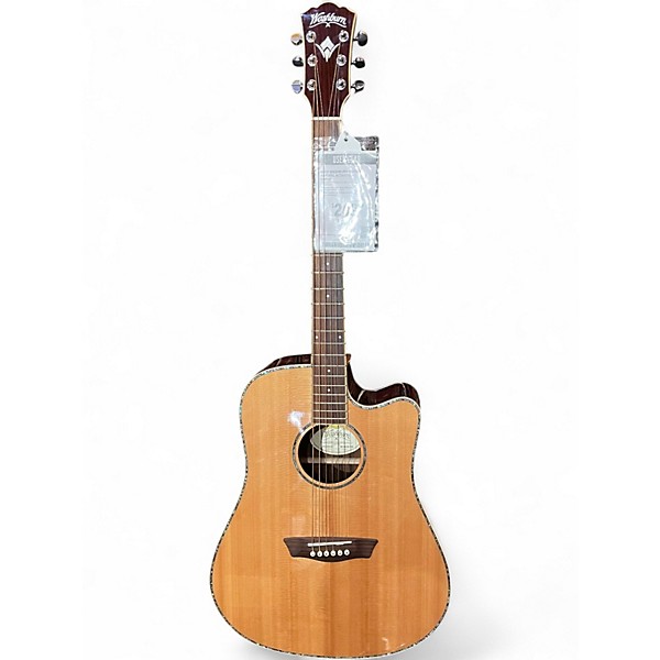 Used Washburn WD25CE Natural Acoustic Electric Guitar