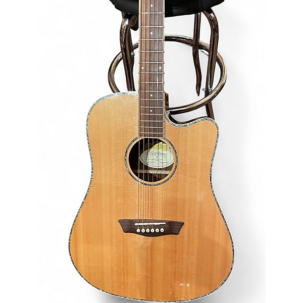 Used Washburn WD25CE Natural Acoustic Electric Guitar