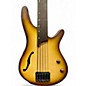 Used Vintage VJ-74JP Icon Series Fretless Distressed Sunburst Electric Bass Guitar