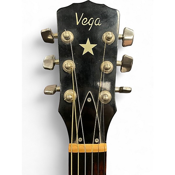 Used Vega v845 2 Color Sunburst Acoustic Guitar