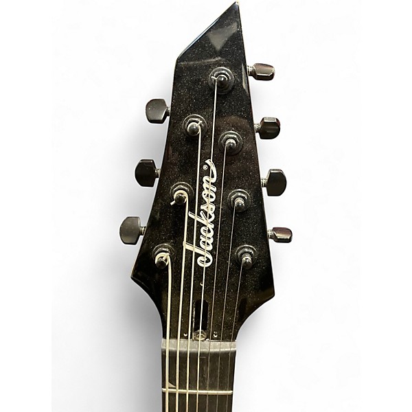 Used Jackson JS22-7 Dinky 7 String Black Solid Body Electric Guitar