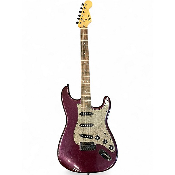 Used Squier Bullet Stratocaster Metallic Purple Solid Body Electric Guitar
