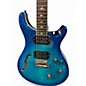 Used PRS Custom 24 SE Piezo Blue Burst Hollow Body Electric Guitar