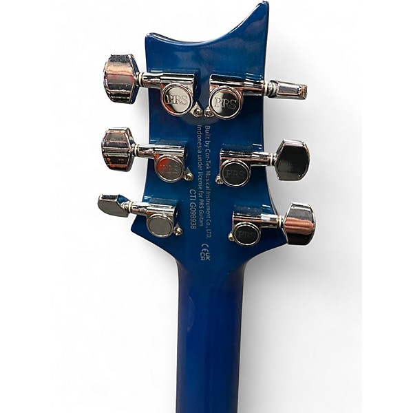 Used PRS Custom 24 SE Piezo Blue Burst Hollow Body Electric Guitar