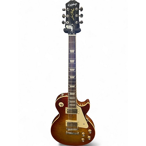 Used Epiphone Les Paul Quilt Top Dark Cherry Burst Solid Body Electric Guitar