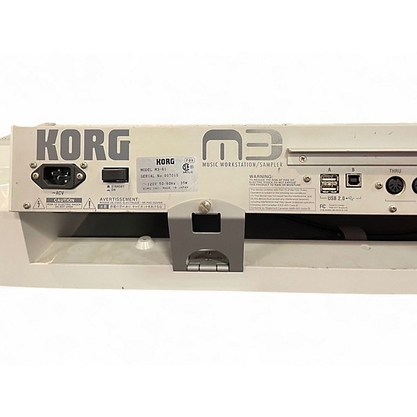 Used KORG M3 61 Key Keyboard Workstation