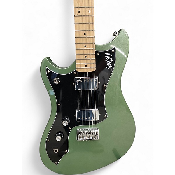Used Cave And Canary METEOR STANDARD LEFT HANDED FERNGULLY METALLIC Solid Body Electric Guitar