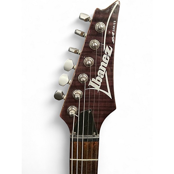 Used Ibanez sa220fm Trans Black Solid Body Electric Guitar