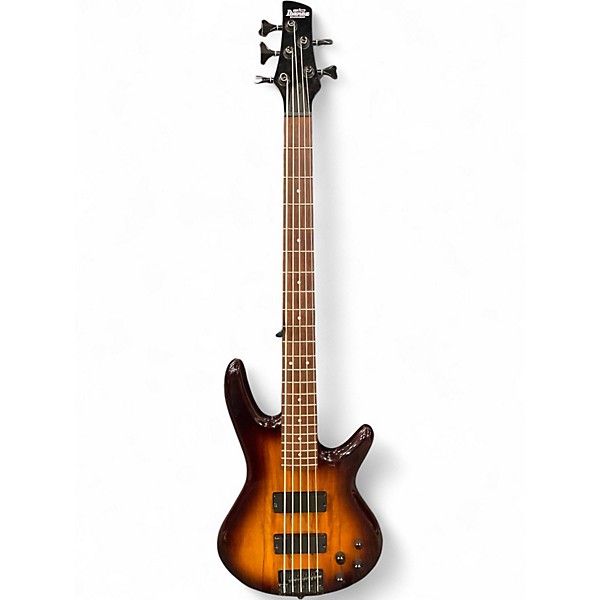 Used Ibanez GSR205 5 String Sunburst Electric Bass Guitar