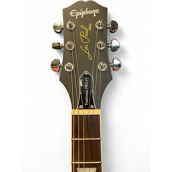 Used Epiphone Les Paul Traditional Pro IV Gold Solid Body Electric Guitar
