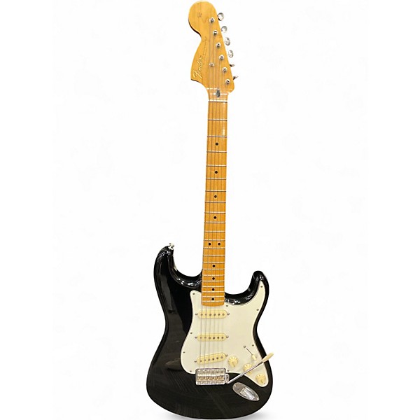 Used Fender Jimi Hendrix Stratocaster Black Solid Body Electric Guitar