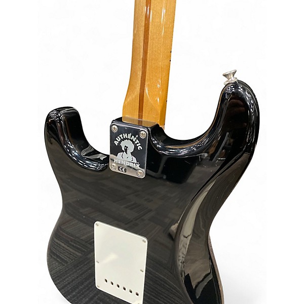 Used Fender Jimi Hendrix Stratocaster Black Solid Body Electric Guitar