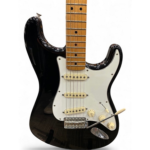 Used Fender Jimi Hendrix Stratocaster Black Solid Body Electric Guitar