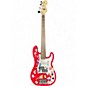Used Squier mini bass Red Electric Bass Guitar thumbnail